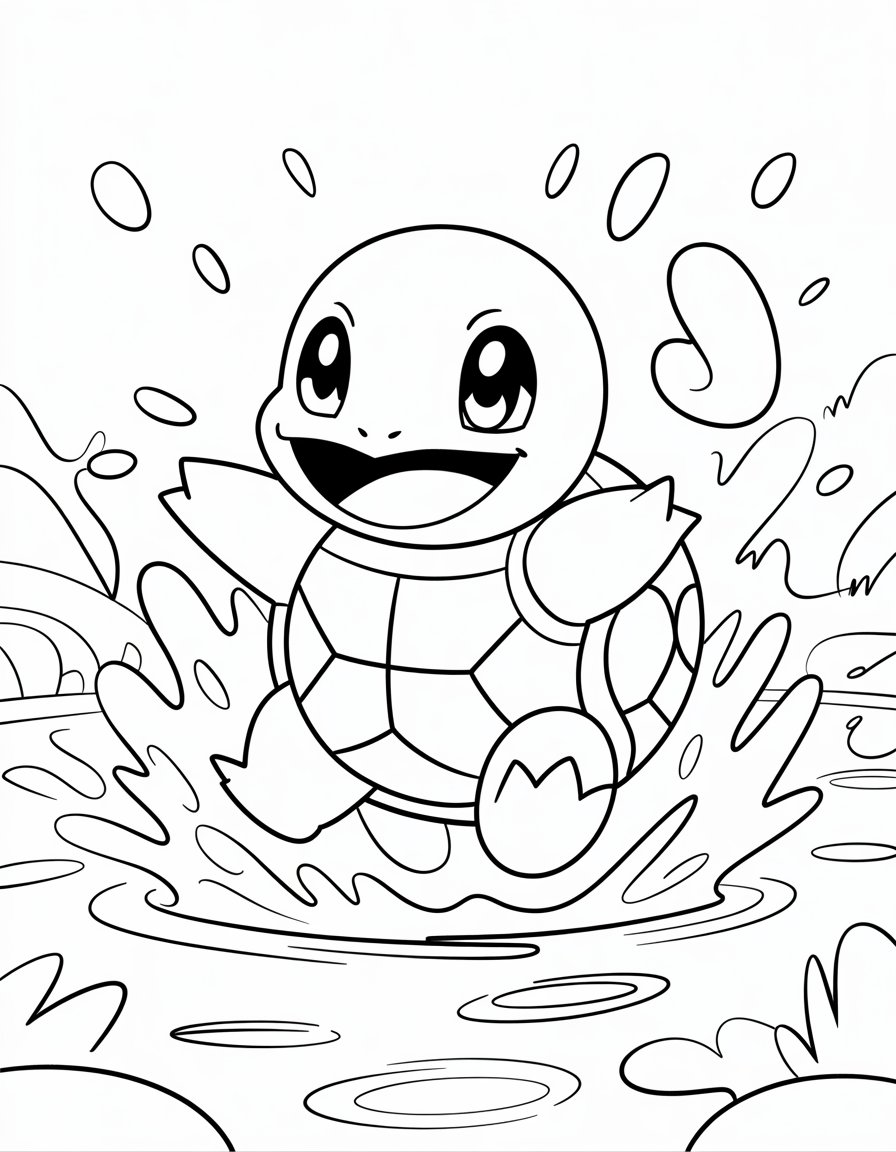 Swimming Squirtle